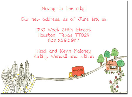 Blue Mug Designs Moving Cards - Movin' to The City Blue Mug Designs Moving Cards - Movin' to The City