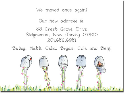 Blue Mug Designs Moving Cards - Mailboxes Blue Mug Designs Moving Cards - Mailboxes