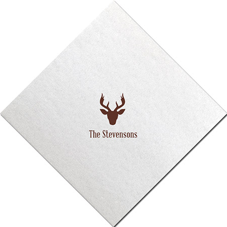 Linen-Like Napkins by Three Bees (Stag Antler) Linen-Like Napkins by Three Bees (Stag Antler)