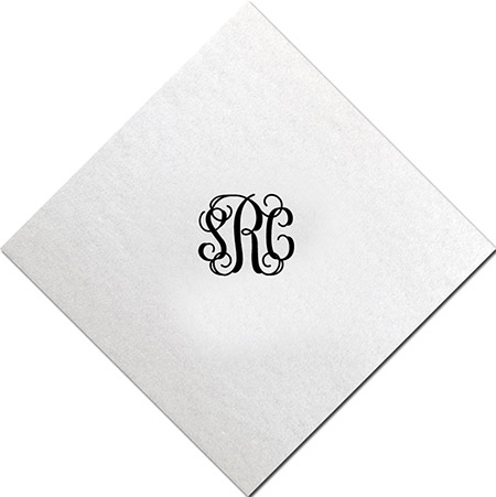 Linen-Like Napkins by Three Bees (Classy Script)