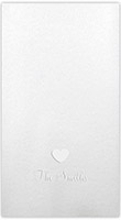 Blind-Embossed Linen-Like Guest Towels by Three Bees (Heart)