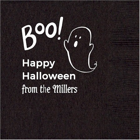 A Three Bees Item - Beverage Napkins (Halloween Boo) A Three Bees Item - Beverage Napkins (Halloween Boo)