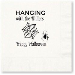 A Three Bees Item - Beverage Napkins (Halloween Hang With Us)
