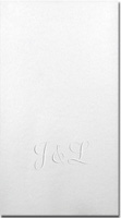 Blind-Embossed Linen-Like Guest Towels by Three Bees (Posh Initial)