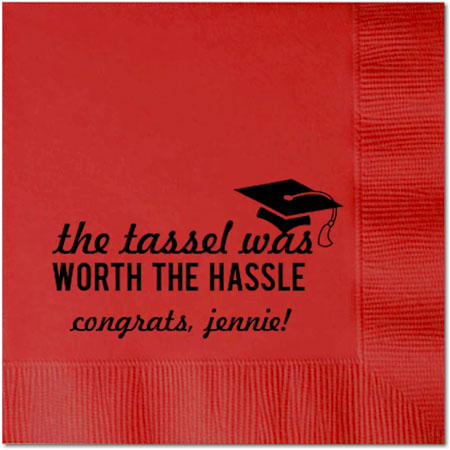 Personalized Napkins - Graduation Tassel