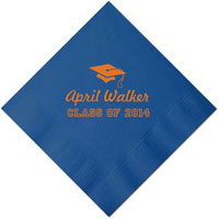 Personalized Napkins - Graduation Class Of Script