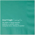 Personalized Napkins - Marriage Defined