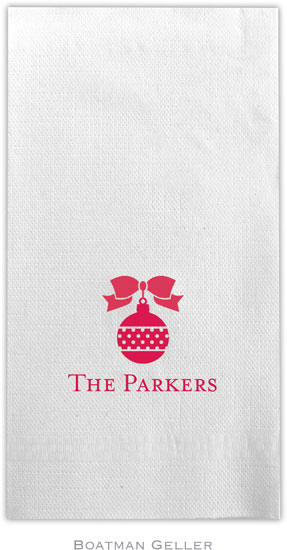 Boatman Geller - Linen-Like Personalized Guest Towels (Ornament) Boatman Geller - Linen-Like Personalized Guest Towels (Ornament)