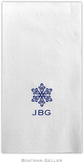 Boatman Geller - Linen-Like Personalized Guest Towels (Snowflake) Boatman Geller - Linen-Like Personalized Guest Towels (Snowflake)