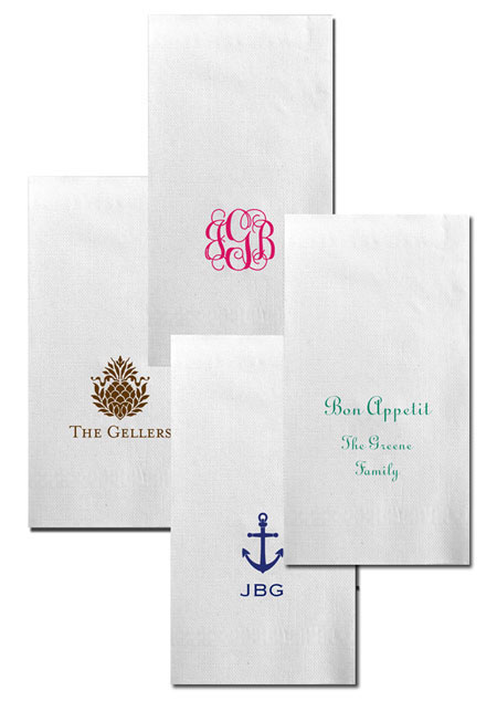 Personalized Linen-Like Disposable Guest Towels