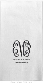 Boatman Geller - Linen-Like Personalized Guest Towels (Monogram)