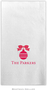 Boatman Geller - Linen-Like Personalized Guest Towels (Ornament)