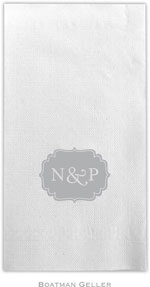 Boatman Geller - Linen-Like Personalized Guest Towels (Label)