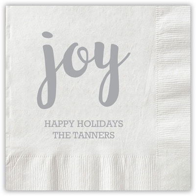 Boatman Geller - Letterpress Napkins (Joy Script) Boatman Geller - Letterpress Napkins (Joy Script)