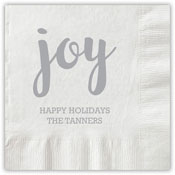 Boatman Geller - Letterpress Napkins (Joy Script)