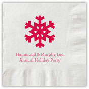Boatman Geller - Letterpress Napkins (Solid Snowflake) Boatman Geller - Letterpress Napkins (Solid Snowflake)
