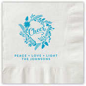 Boatman Geller - Letterpress Napkins (Cheer Wreath)