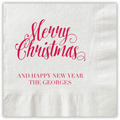 Boatman Geller - Letterpress Napkins (Scripty Christmas)