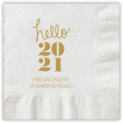 Boatman Geller - Letterpress Napkins (Hello Year)