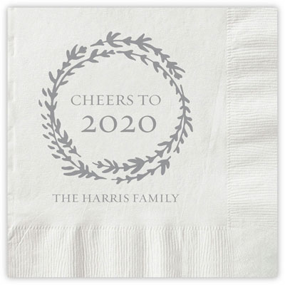 Holiday Letterpress Napkins by Chatsworth (Wreath)