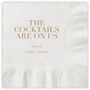 Holiday Letterpress Napkins by Chatsworth (Are on Us)