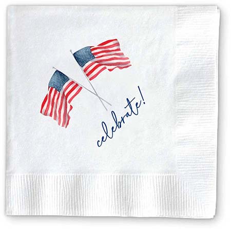 Cocktail Napkins by Donovan Designs (American Flags) Cocktail Napkins by Donovan Designs (American Flags)