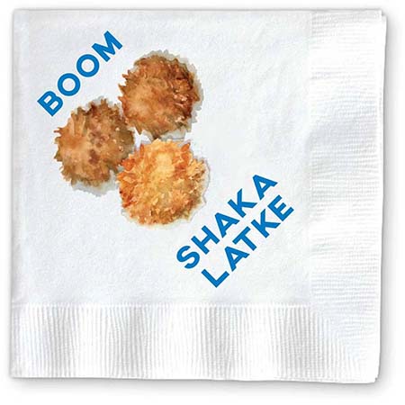 Cocktail Napkins by Donovan Designs (Boom Shaka Latke)