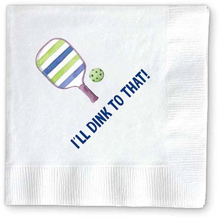 Cocktail Napkins by Donovan Designs (Dink To That Pickleball)