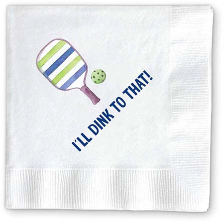Cocktail Napkins by Donovan Designs (Dink To That Pickleball) Cocktail Napkins by Donovan Designs (Dink To That Pickleball)