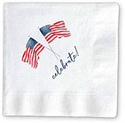 Cocktail Napkins by Donovan Designs (American Flags)