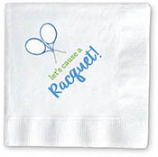 Cocktail Napkins by Donovan Designs (Let's Cause a Raquet)