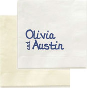 Luxe Personalized 3-Ply Napkins by Embossed Graphics