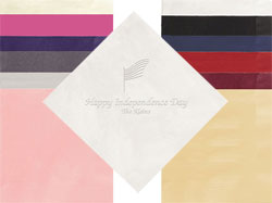 American Flag Personalized 3-Ply Napkins by Embossed Graphics