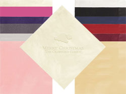 Santa Hat Personalized 3-Ply Napkins by Embossed Graphics