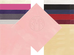 Delavan Monogram Personalized 3-Ply Napkins by Embossed Graphics