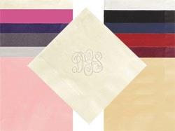 Classic Monogram Personalized 3-Ply Napkins by Embossed Graphics