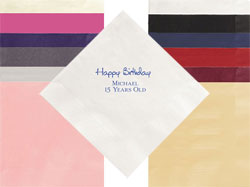 Celebration Personalized 3-Ply Napkins by Embossed Graphics