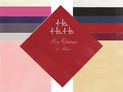 Ho Ho Ho Personalized 3-Ply Napkins by Embossed Graphics