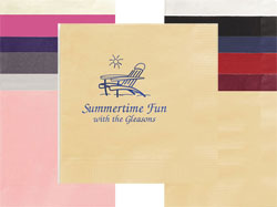 Adirondack Chair Personalized 3-Ply Napkins by Embossed Graphics