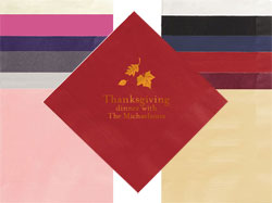 Autumn Leaves Personalized 3-Ply Napkins by Embossed Graphics