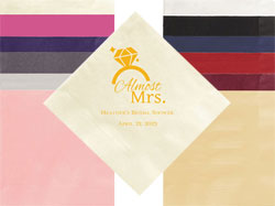 Almost Mrs. Personalized 3-Ply Napkins by Embossed Graphics