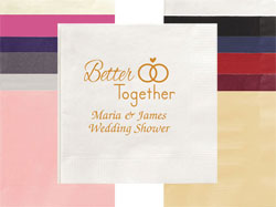 Better Together Personalized 3-Ply Napkins by Embossed Graphics