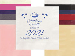 Class Of Graduation Personalized 3-Ply Napkins by Embossed Graphics