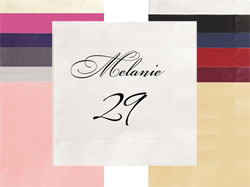 Jubilee Personalized 3-Ply Napkins by Embossed Graphics