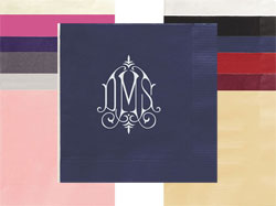 Whitlock Monogram Personalized 3-Ply Napkins by Embossed Graphics