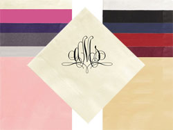 Paris Monogram Personalized 3-Ply Napkins by Embossed Graphics