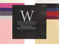 Established Personalized 3-Ply Napkins by Embossed Graphics