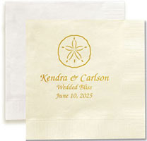 Starfish Personalized 3-Ply Napkins by Embossed Graphics