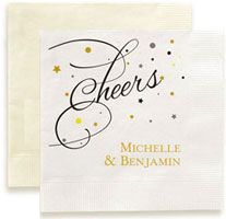 Cheers Personalized 3-Ply Napkins by Embossed Graphics