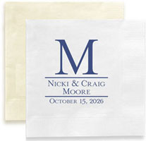 Established Personalized 3-Ply Napkins by Embossed Graphics